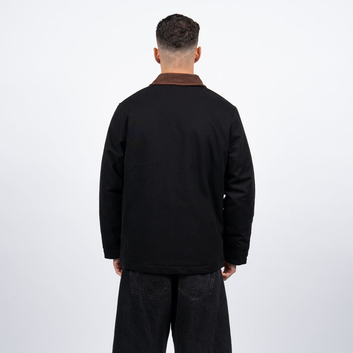 Casaca Reef Men Full Zipper Black Beige