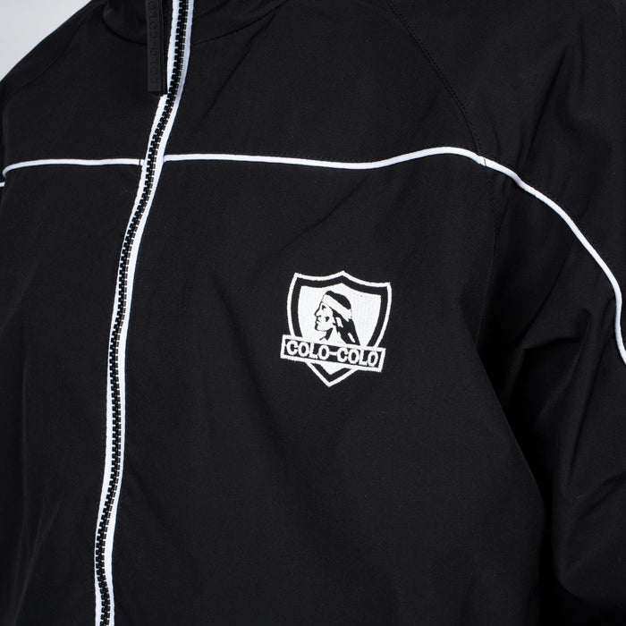 Cortaviento Colo-Colo Urbano Negro y Blanco i26