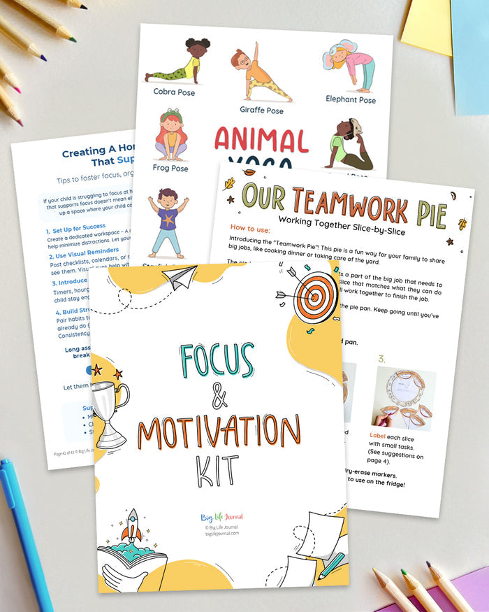Focus & Motivation Kit PDF (Ages 5-12)
