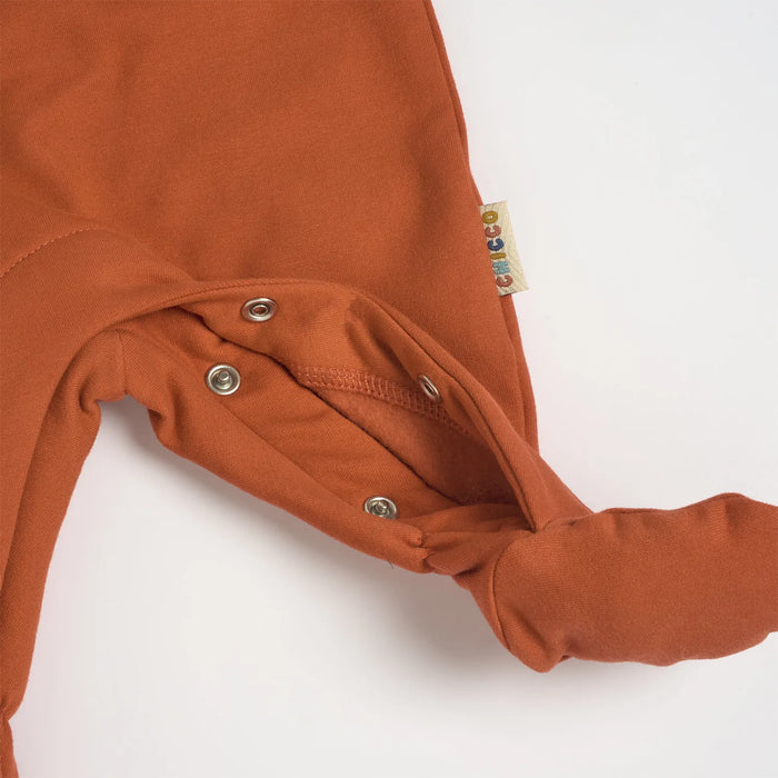 Infants Printed Fleece Leg Opening Babysuit