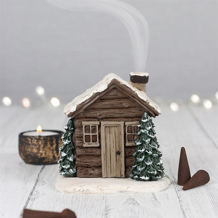 Log Cabin Incense Cone Burner ๐ฌ๐ง