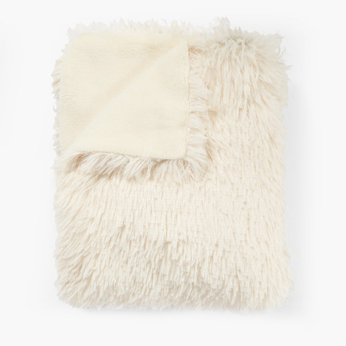 Pet Calming Fluffy Throw - Cream ๐ฌ๐ง