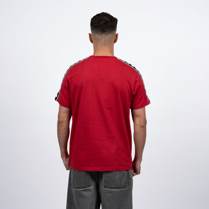 Polera Kappa Men Red Banda Black i26