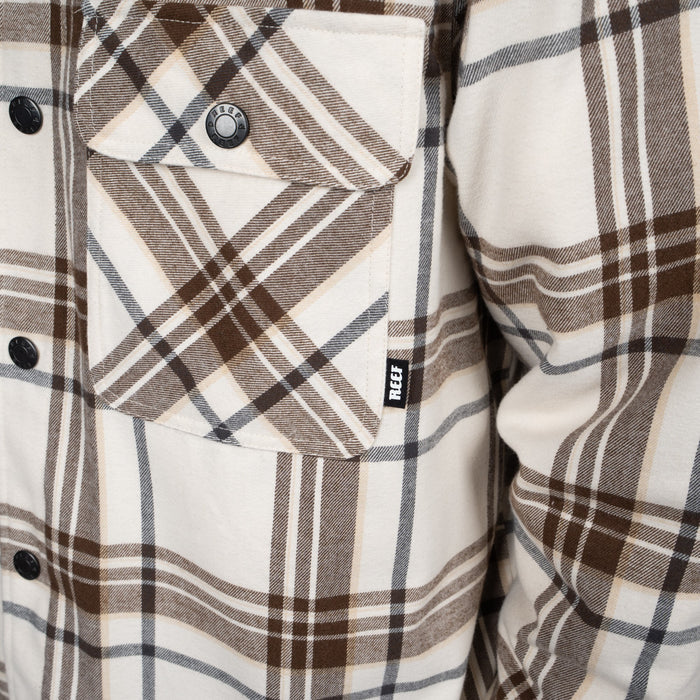 Sobrecamisa Reef Men Beige Brown