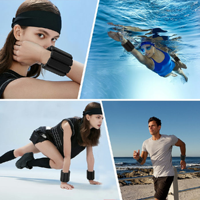 1 Pair Adjustable Wrist Weights Weight Bearing Bracelet for Aerobics Pilates 🇬🇧