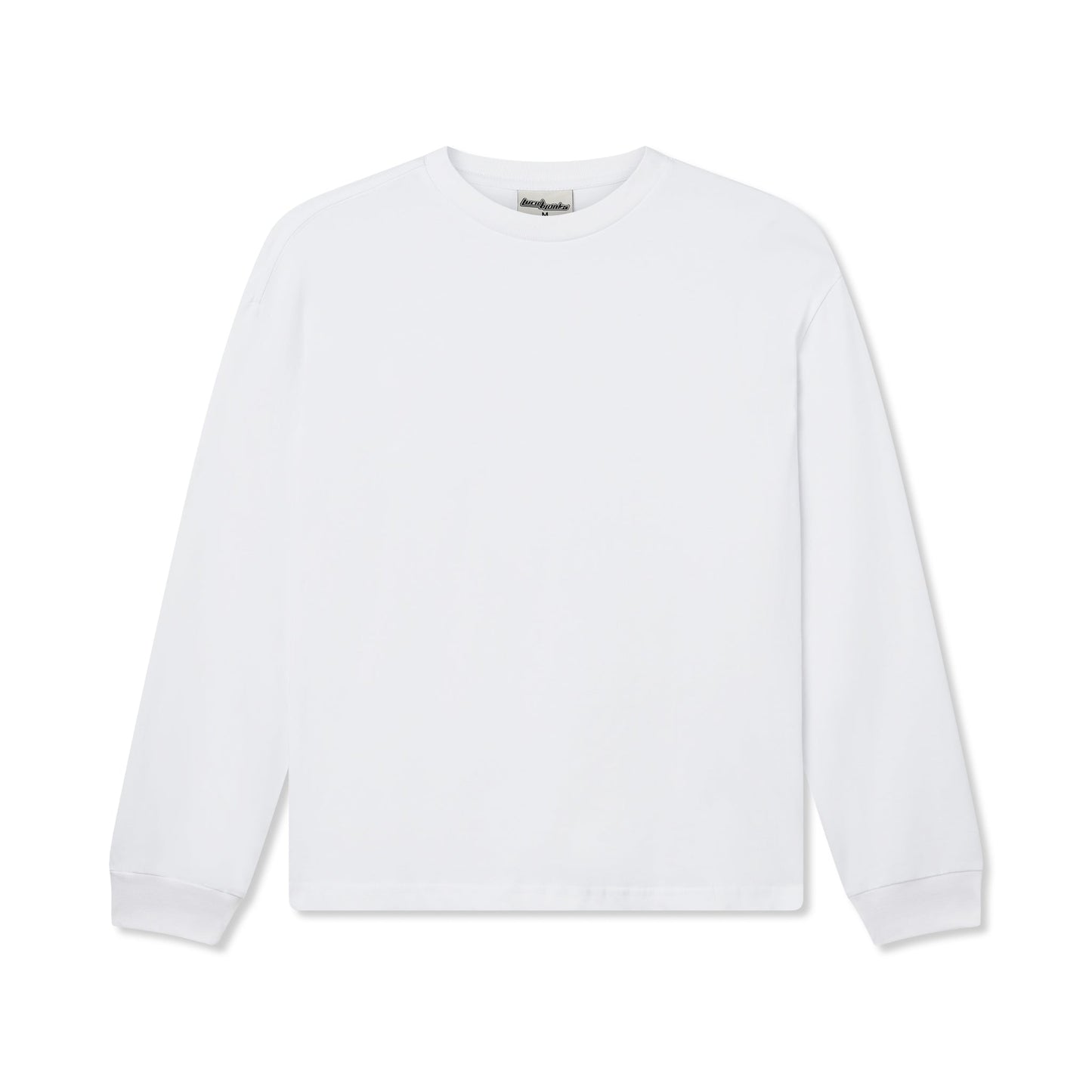 300 GSM 'White' Long Sleeve Tee
