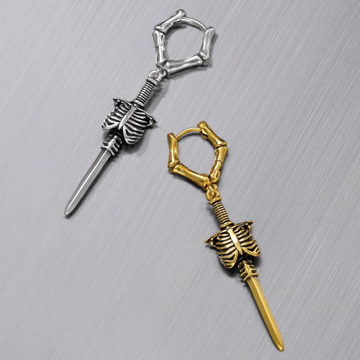 RIBCAGE BLADE EARRINGS