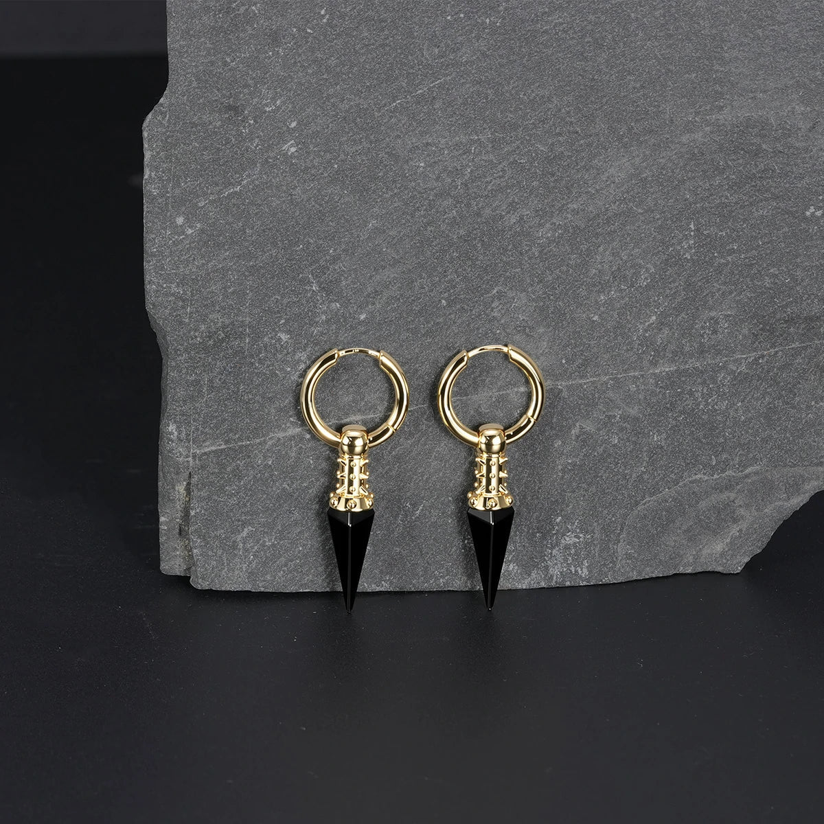RIVET PRISM EARRINGS