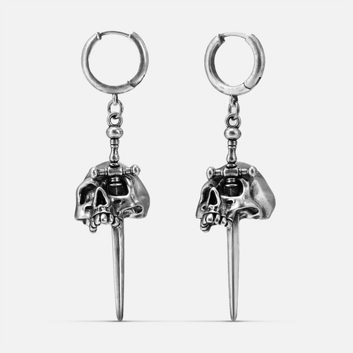 SKULL DAGGER EARRINGS