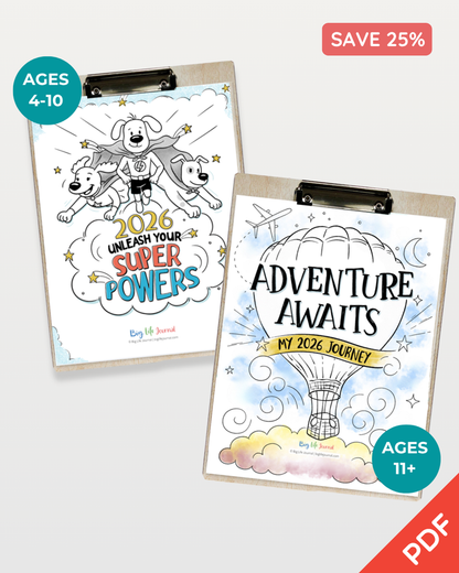 2026 Goal-Setting Kit Bundle PDF (Ages 5-11 & 12+)