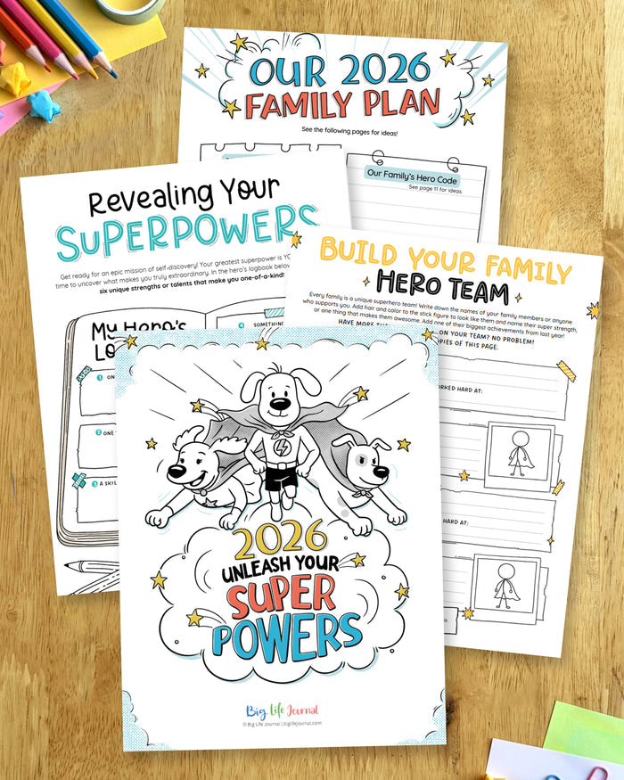 2026 Goal-Setting Kit Bundle PDF (Ages 5-11 & 12+)