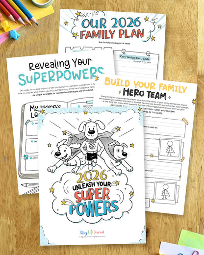 2026 Goal-Setting Kit Bundle PDF (Ages 5-11 & 12+)