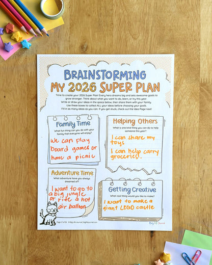 2026 Goal-Setting Kit Bundle PDF (Ages 5-11 & 12+)