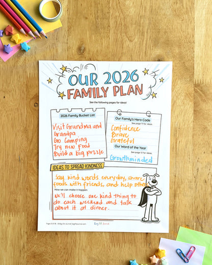 2026 Goal-Setting Kit Bundle PDF (Ages 5-11 & 12+)