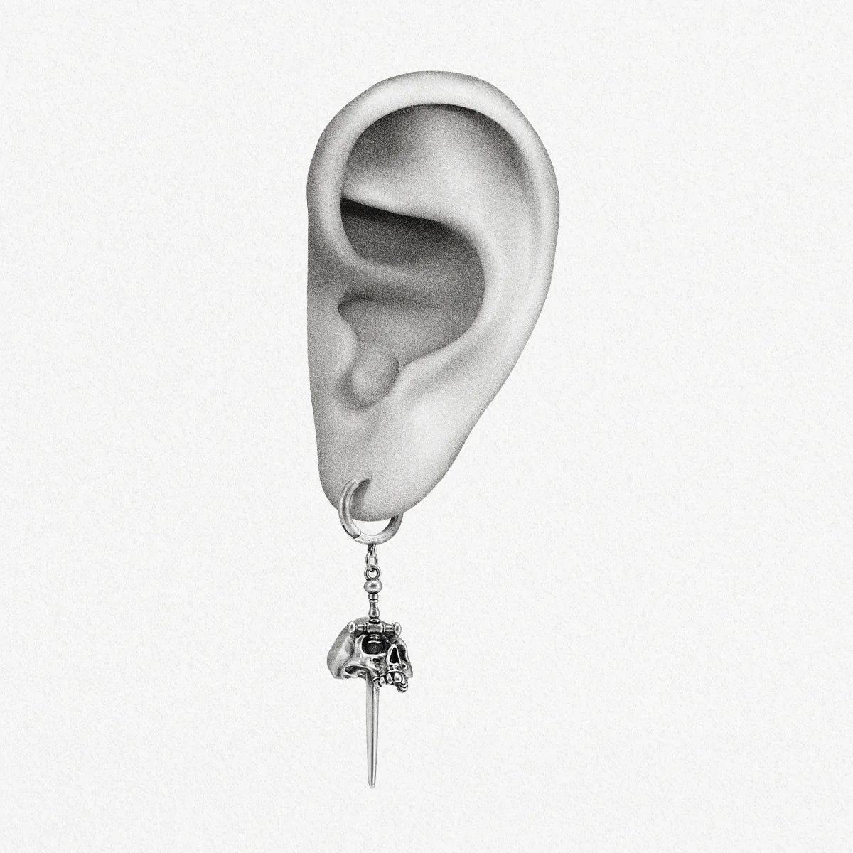 SKULL DAGGER EARRINGS