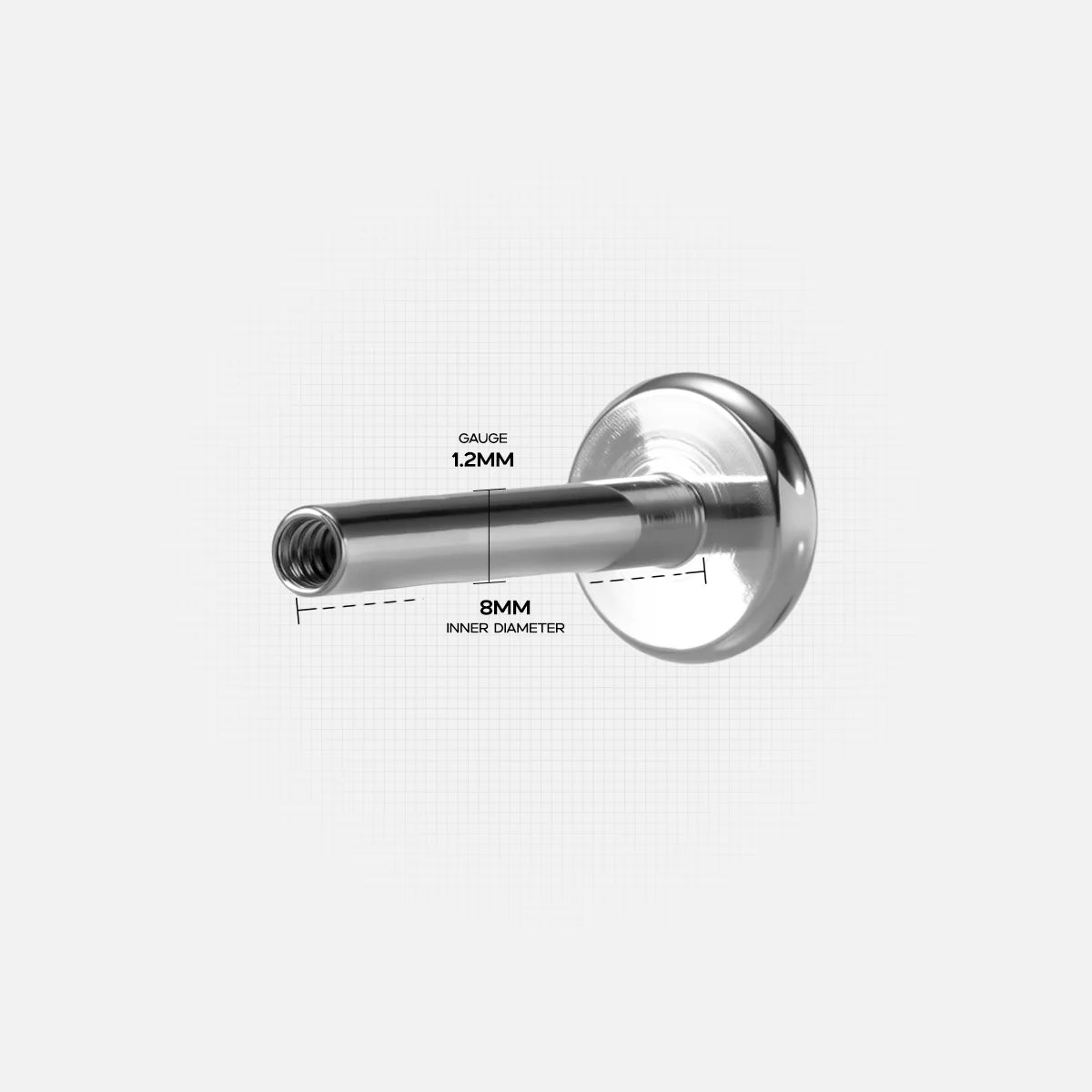 SHINING BLADE FLAT BACK STUD