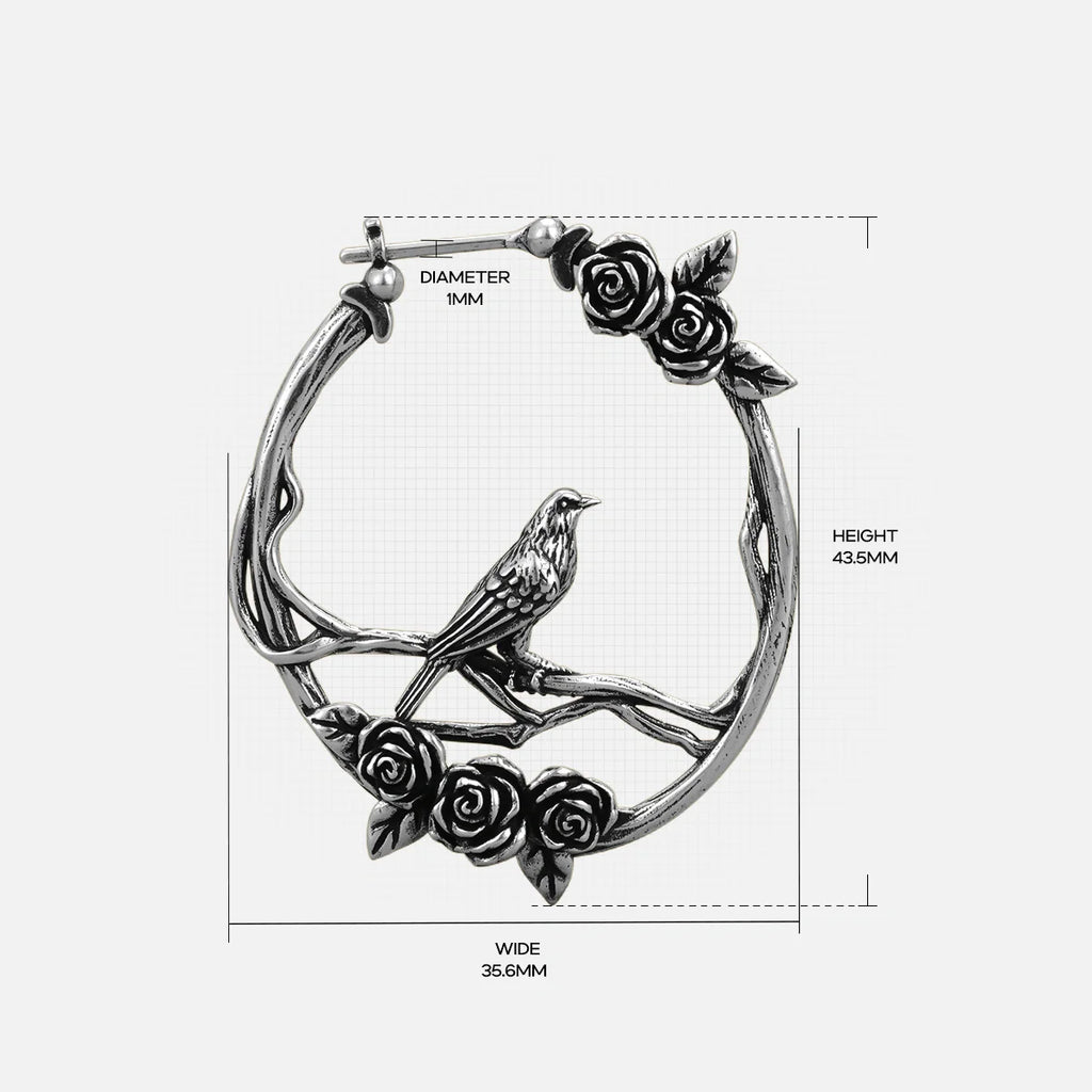 ROSEBIRD HOOP EARRINGS