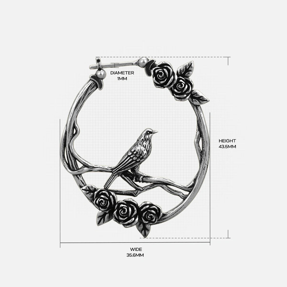ROSEBIRD HOOP EARRINGS