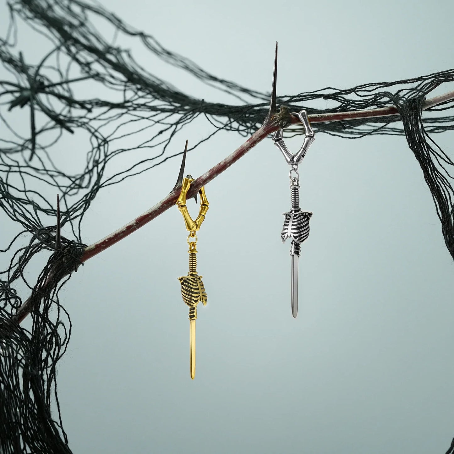 RIBCAGE BLADE EARRINGS