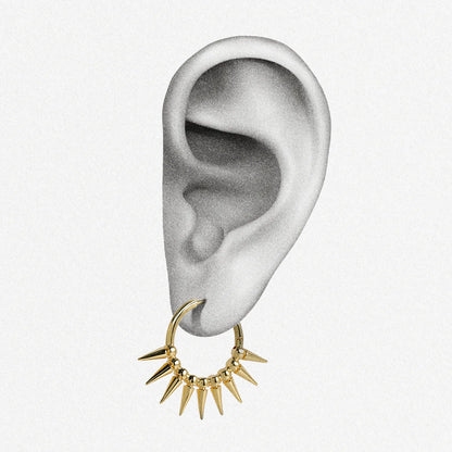 SPIKE CROWN EARRINGS