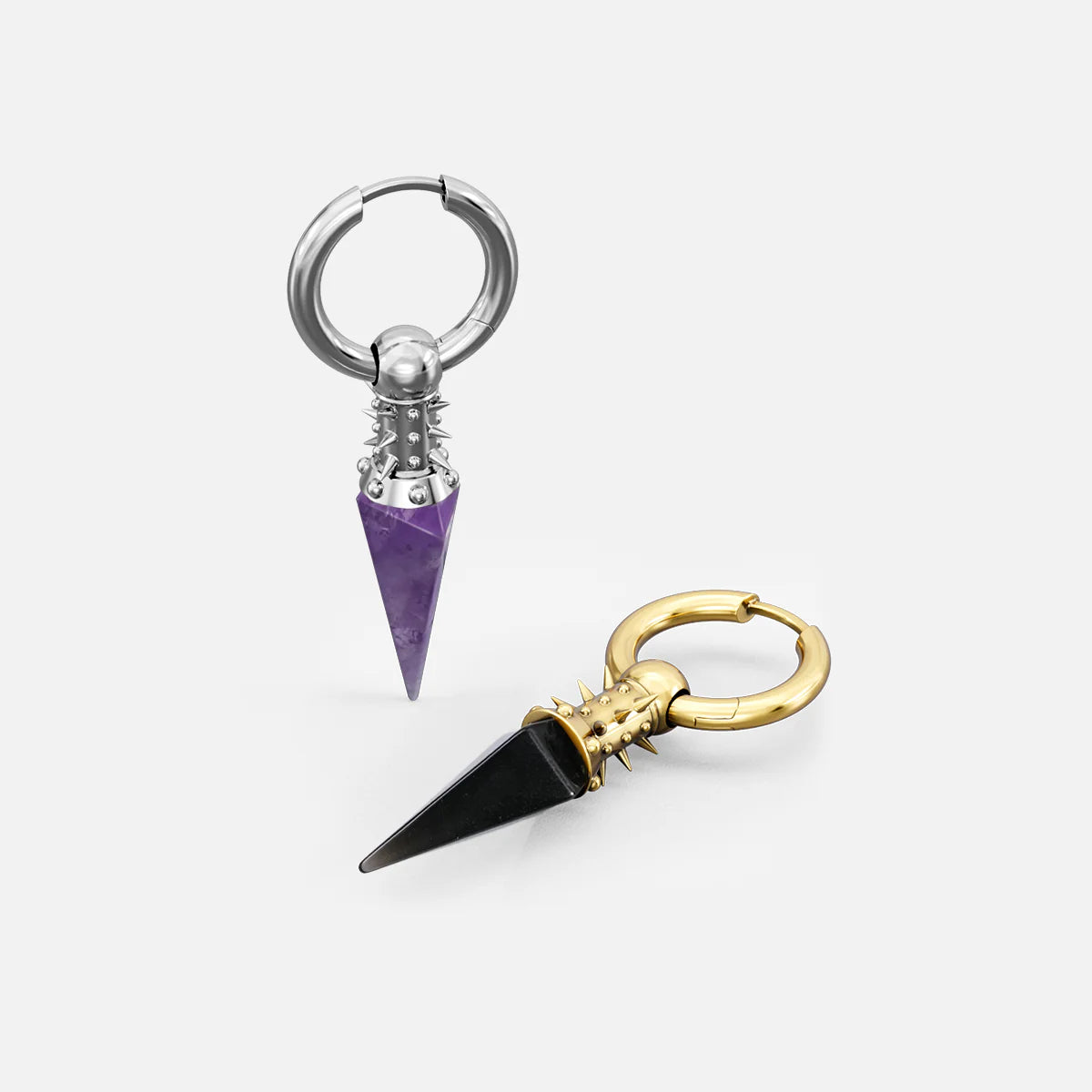 RIVET PRISM EARRINGS