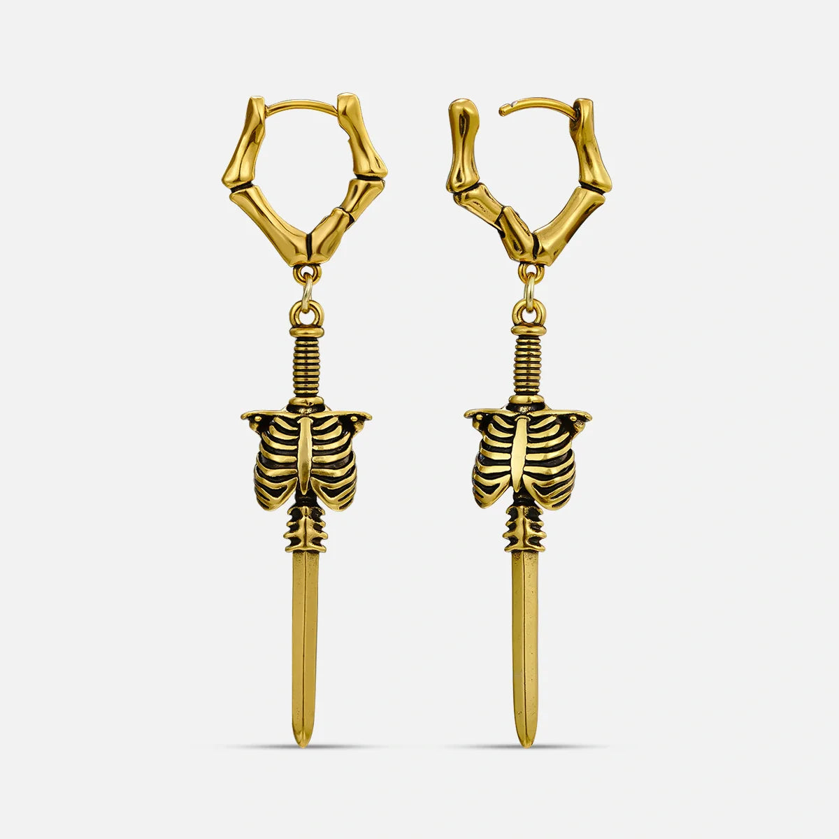 RIBCAGE BLADE EARRINGS