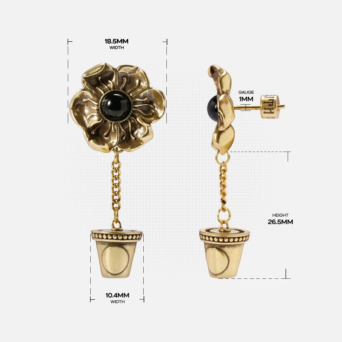RELIC BLOOM EAR STUDS