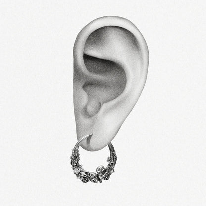 SKULL BLOSSOM EARRINGS