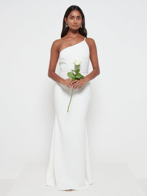 Amelia Crepe Maxi Dress - Ivory