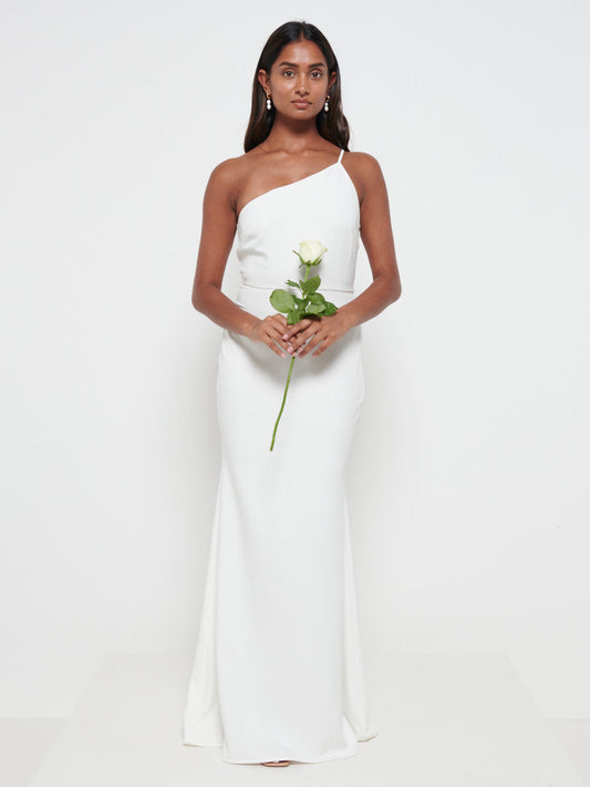 Amelia Crepe Maxi Dress - Ivory