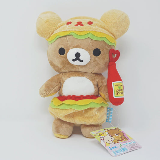 2012 Hamburger Rilakkuma Plush - Happy Picnic Theme Store Limited - San-X