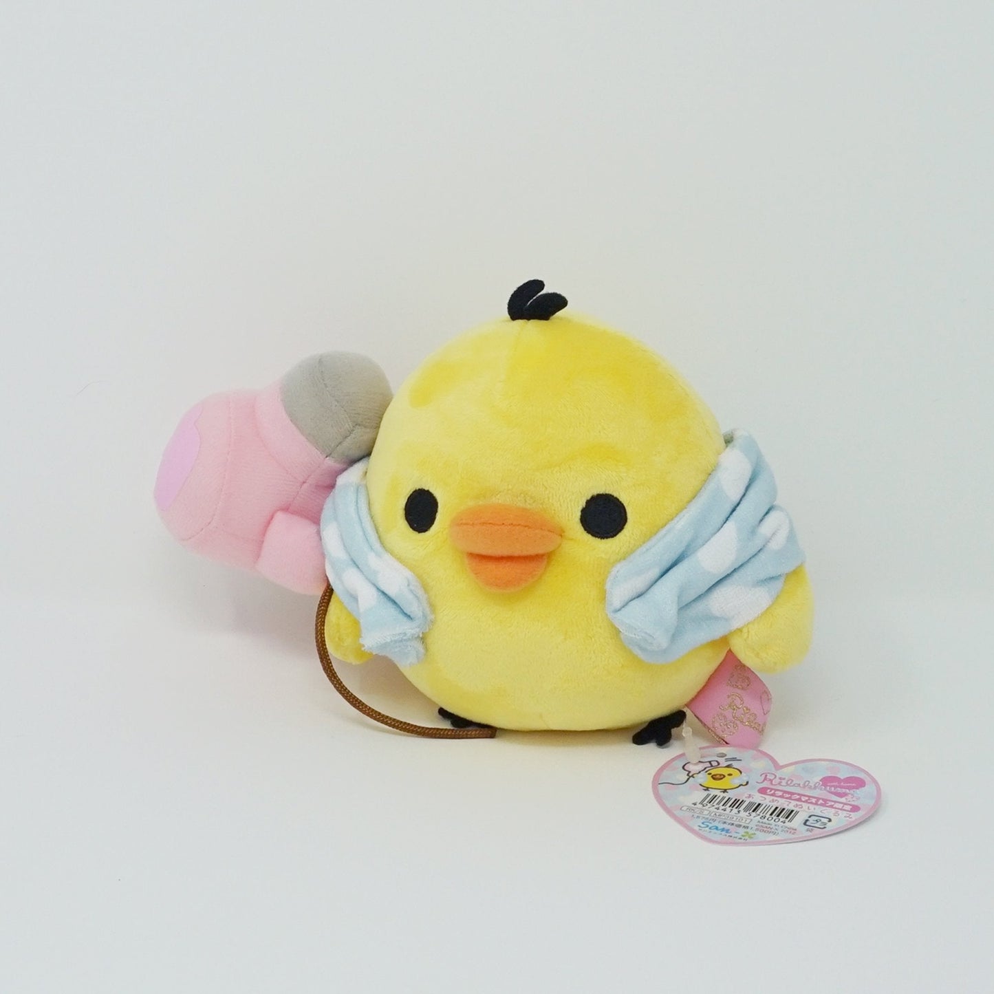 2012 Kiiroitori with Hair Dryer Plush - Rilakkuma Bath Time Theme - San-X