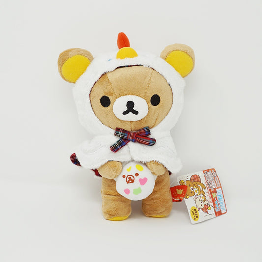 2012 Chicken Poncho Rilakkuma with Egg Plush - Tamago Caravan Limited Rilakkuma - San-X