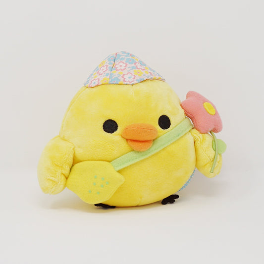 2012 Kiiroitori with Flower Plush - Rilakkuma Happy Picnic Theme - San-X