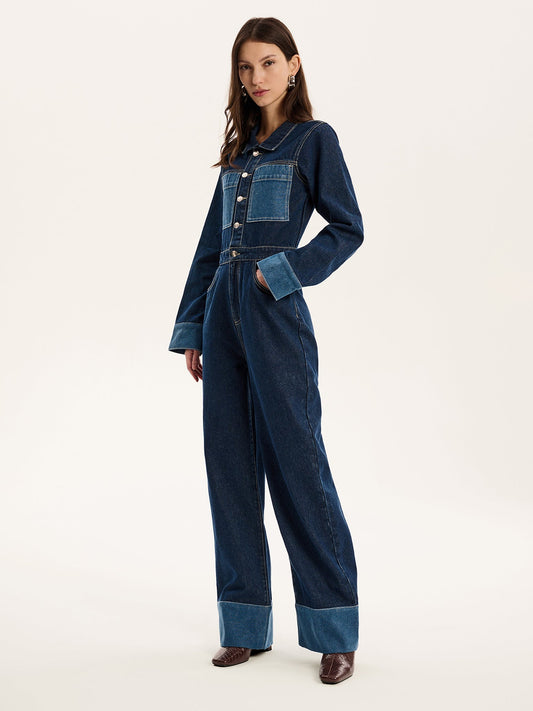 Diya Jumpsuit in Indigo