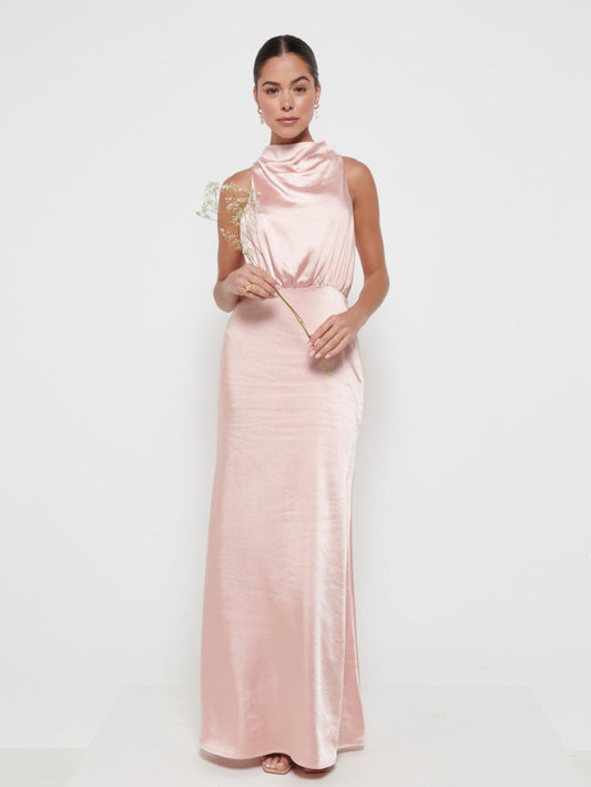 Farrah Maxi Bridesmaid Dress - Matte True Blush