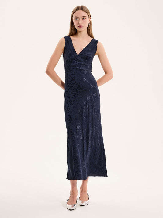 Iris Maxi Dress in Navy