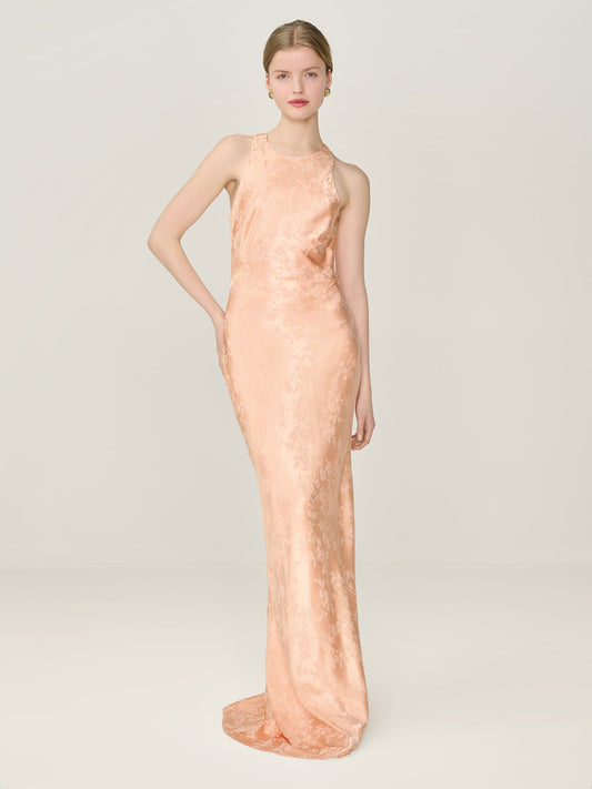 Jai Jacquard Dress in Prairie Sunset