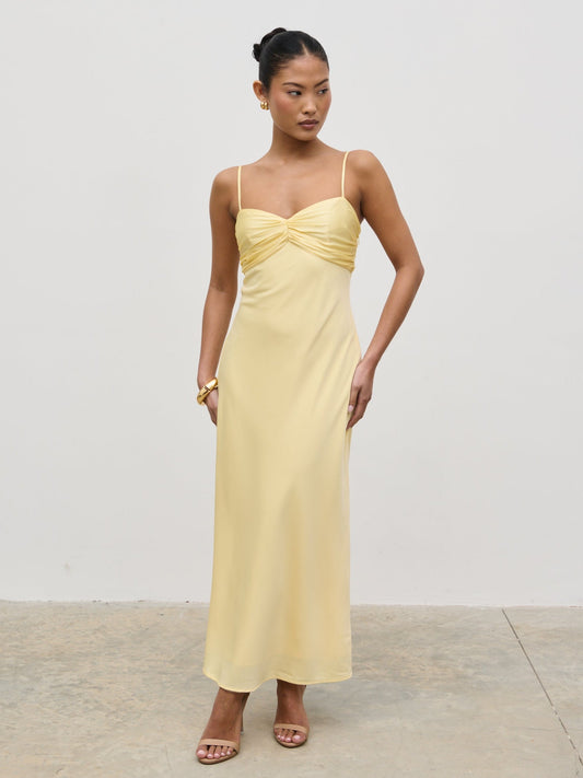 Joely Midaxi Dress - Lemon