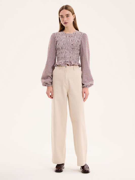 Kaloppe Top in Brown