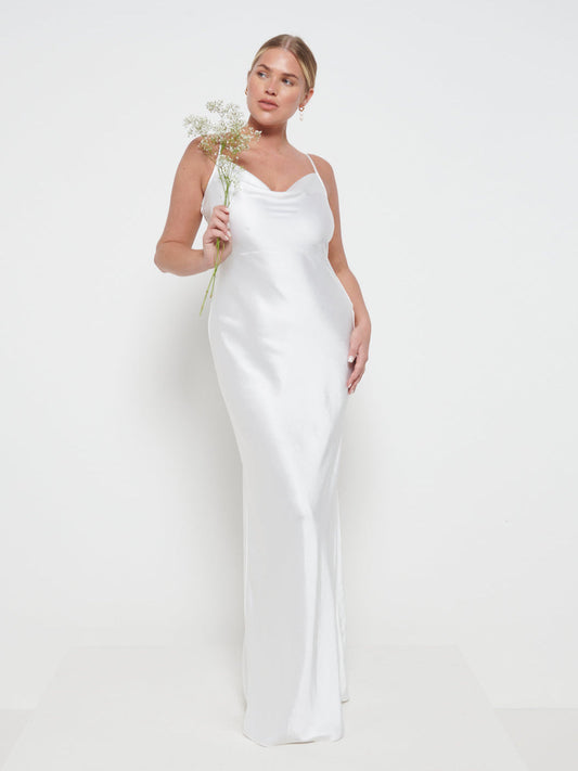 Keisha Maxi Bridesmaid Dress - Matte Ivory
