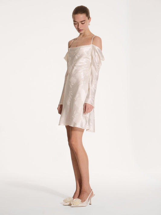 Monique Mini Dress in Ivory