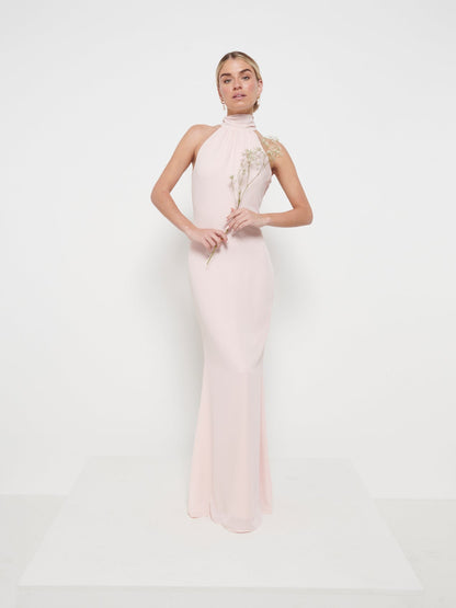 Odelle Chiffon Maxi Bridesmaid Dress - Blush
