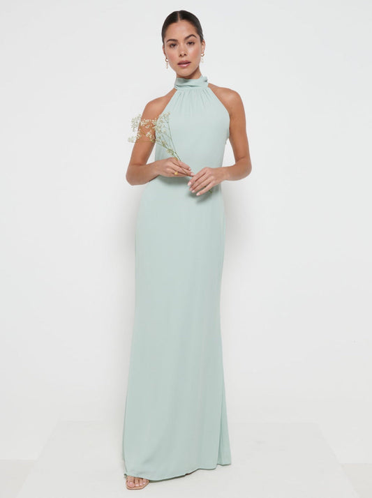 Odelle Chiffon Maxi Bridesmaid Dress - Sage