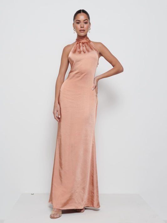 Odelle Maxi Bridesmaid Dress - Cinnamon