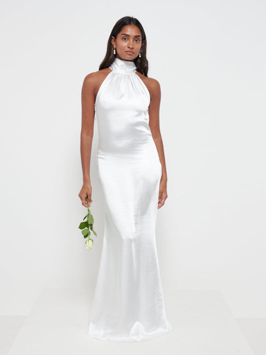 Odelle Maxi Bridesmaid Dress - Matte Ivory