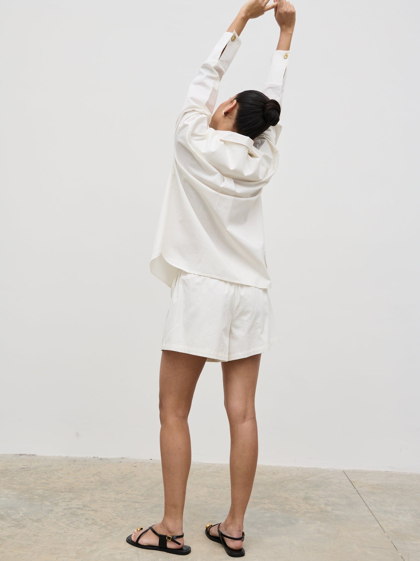 Ryleigh Cotton Shorts - White