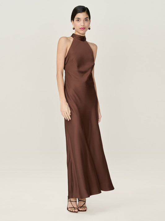 Seychelles Dress in Chocolate