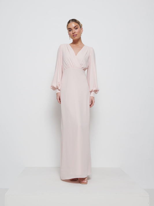 Sienna Chiffon Bridesmaid Dress - Blush