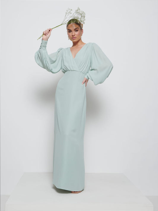 Sienna Chiffon Bridesmaid Dress - Sage